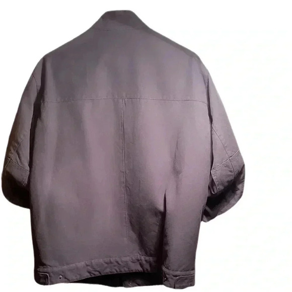 Cerruti 1881 snap closure lined stylish zippered pcket wool fall overcoat 49/USL - Picture 2 of 6